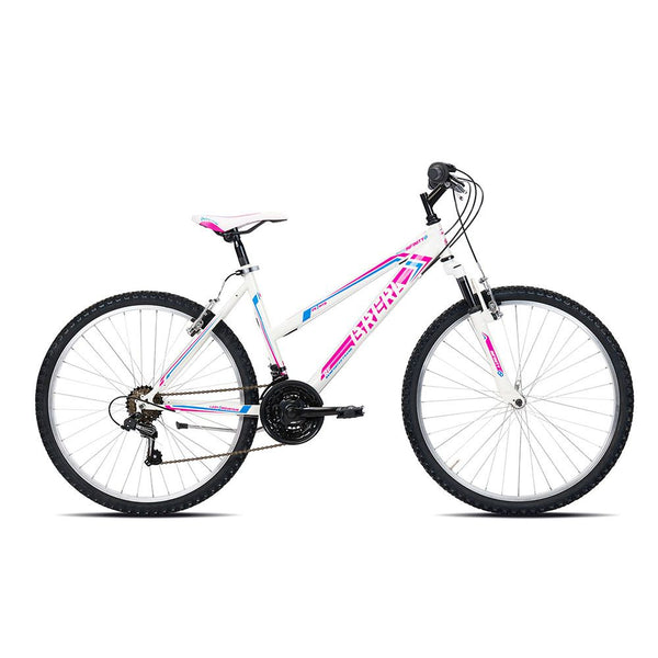 MTB 24" Donna INFINITY 18V in acciaio con forcella ammortizzata