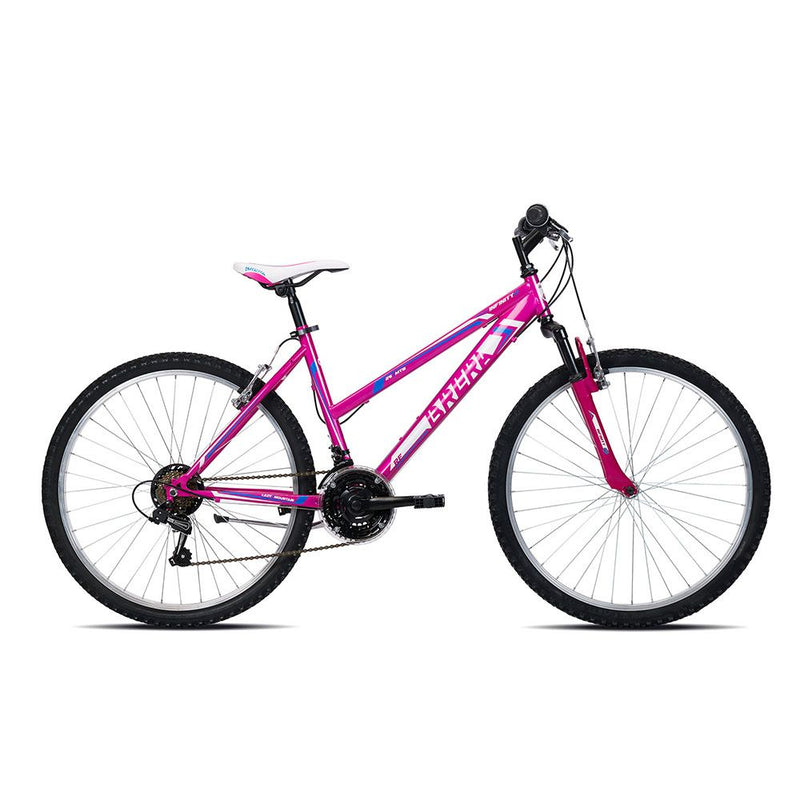 MTB 26" Donna INFINITY 18V in acciaio con forcella ammortizzata