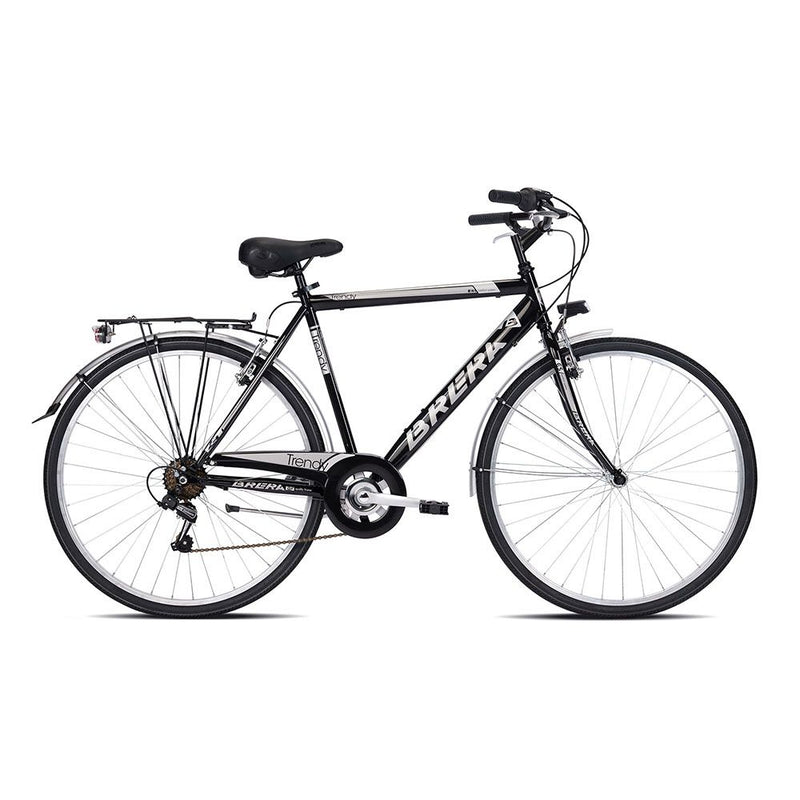 Bici da città uomo 28" BRERA TRENDY 7V – Telaio acciaio, cambio Shimano