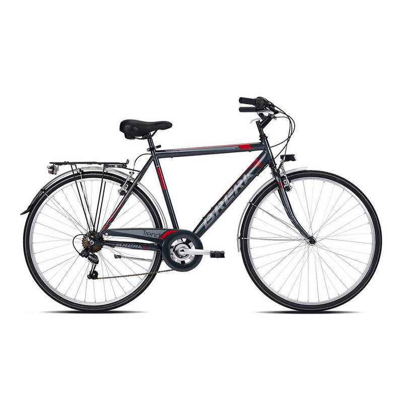 Bici da città uomo 28" BRERA TRENDY 7V – Telaio acciaio, cambio Shimano