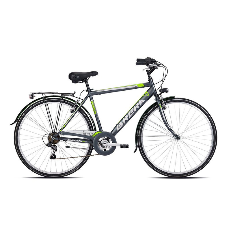 Bici da città uomo 28" BRERA TRENDY 7V – Telaio acciaio, cambio Shimano