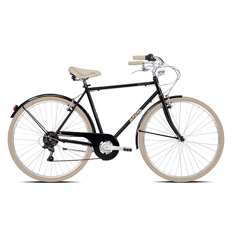 City Bike Uomo 28" in Acciaio STELVIO 6V con Cambio Shimano