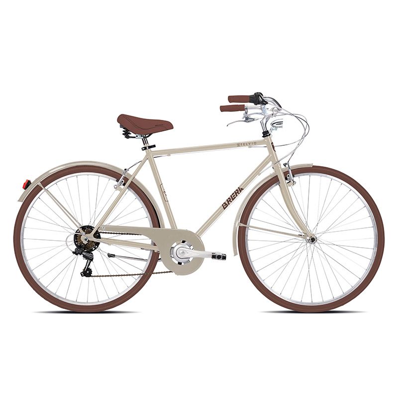 City Bike Uomo 28" in Acciaio STELVIO 6V con Cambio Shimano