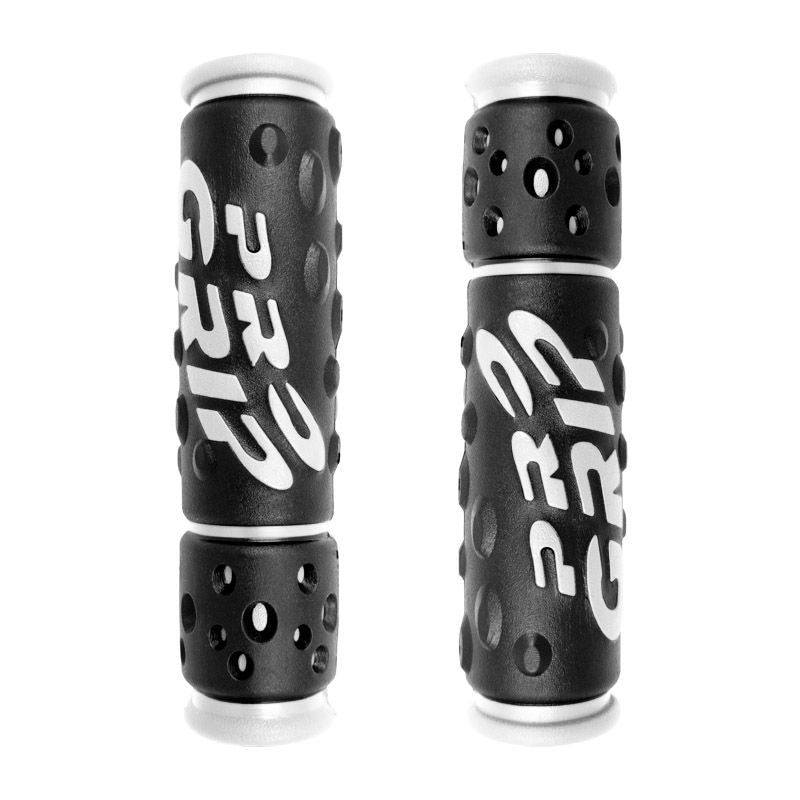 Manopole MTB Bicolore 122x22mm in Gel Morbido Bianco/Nero (OEM 5CP)