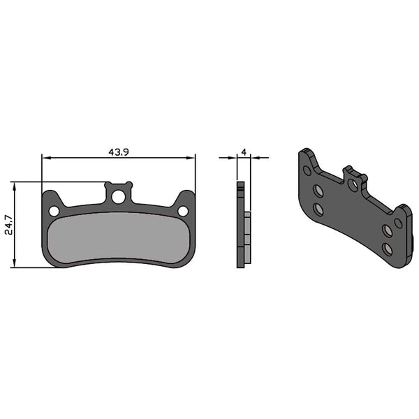 Pastiglie E-Bike Tech per Impianto CURA 4 FORMULA