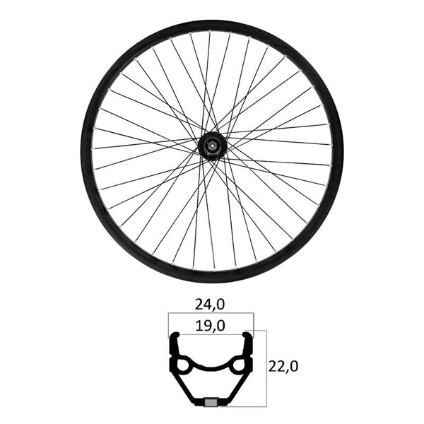 Ruota Anteriore 28 x 1,75 E-BIKE TLR V-Brake Cuscinetti
