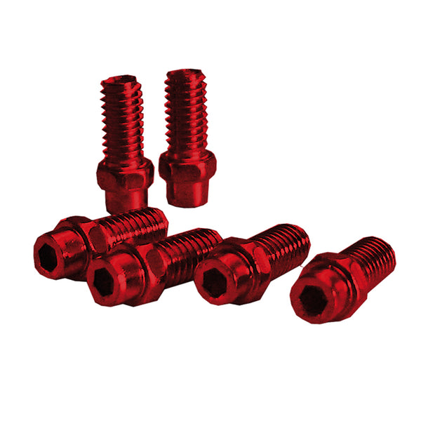 Perni Pedali (KIT) FREERIDER 8mm in Alluminio Rosso - 40 Pezzi