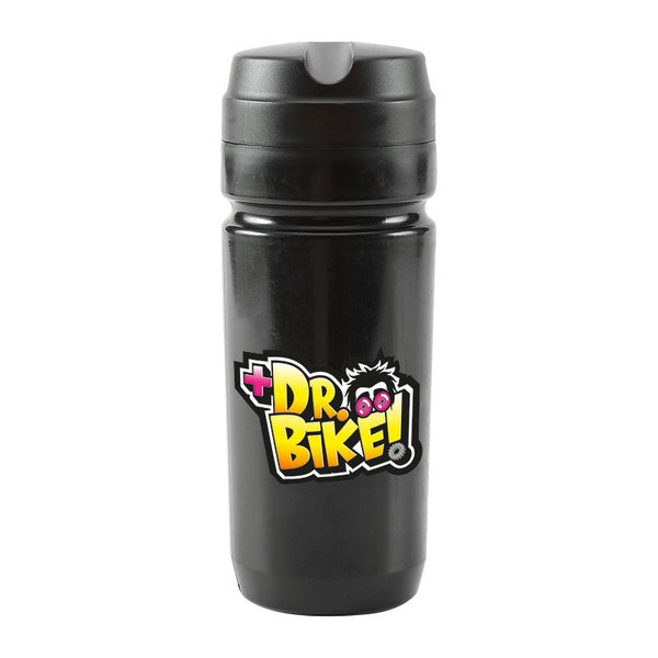 Borraccia Portatutto 700ml con Grafiche Dr. Bike Nero + Tappo Nero