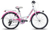 CICLO 611 KELLY MTB24 6V BIANCO/FUXIA