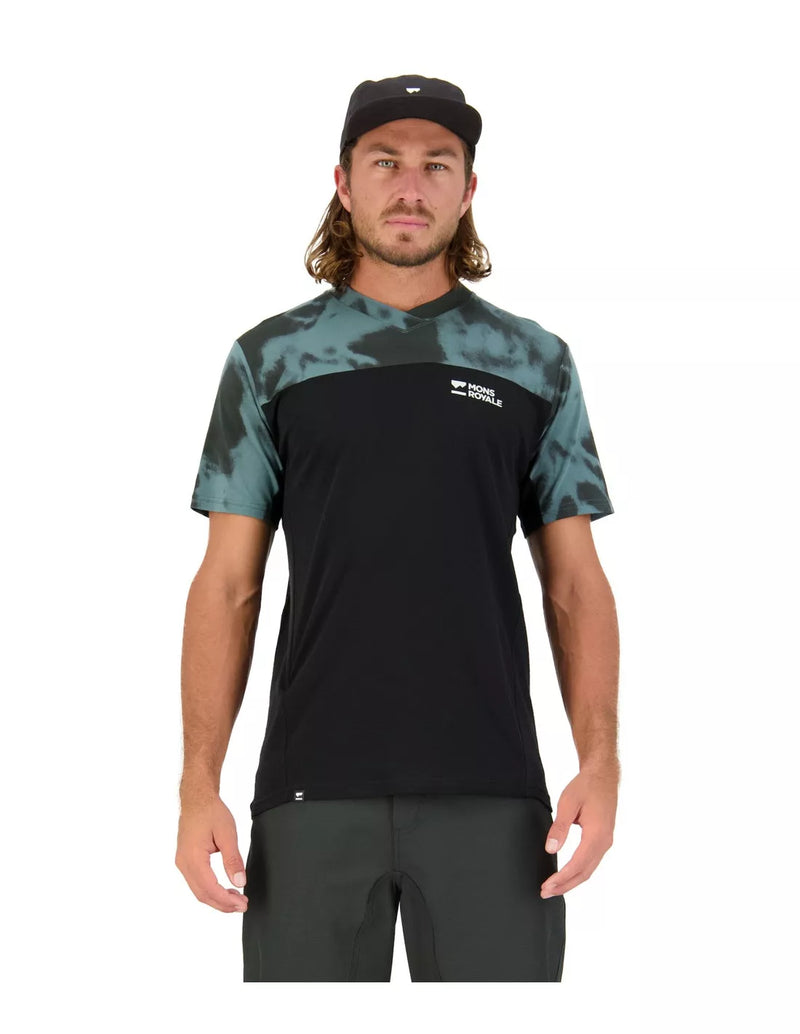 MONS ROYALE Maglia MTB Men REDWOOD ENDURO VT Manica Corta Sage Tie Dye / Black