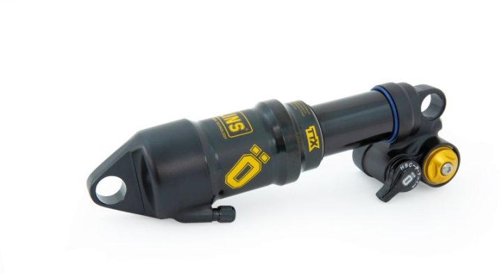 Ohlins TTX1 Air 230x65 mm - Struttura leggera con regolazioni di compressione e ritorno per una guida fluida e stabile.
