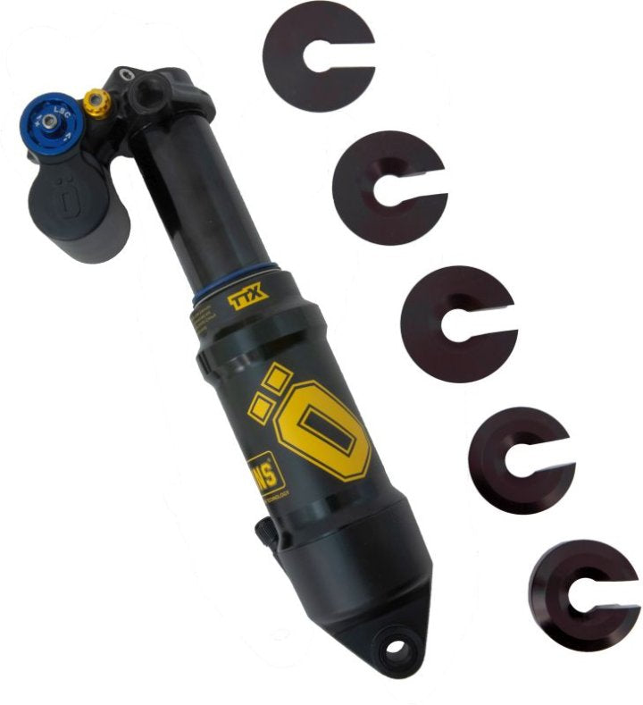 Ohlins TTX1 Air 230x65 mm con kit di montaggio - Completo di boccole e adattatori per un’installazione precisa su MTB full-suspension.